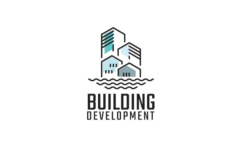 Minimalistyczne logo dla firmy budowlanej lub deweloperskiej