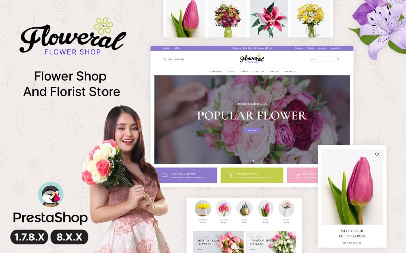 Floweral - Flower and Gift PrestaShop Theme