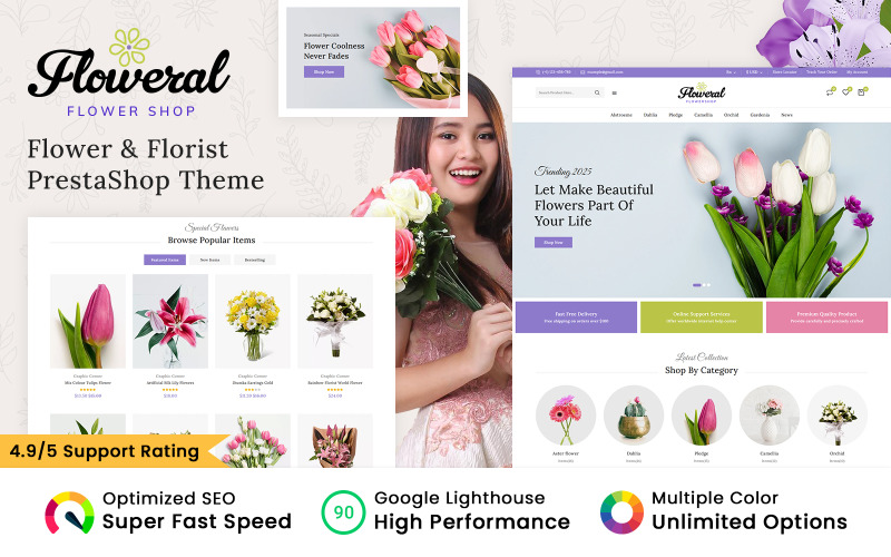 Floweral - 鲜花和礼物 PrestaShop 主题