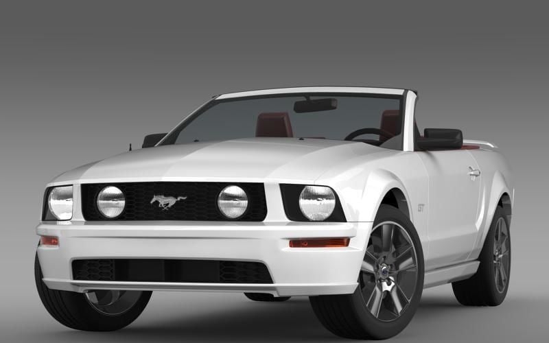 Ford Mustang Cabrio GT 2005 Model 3D