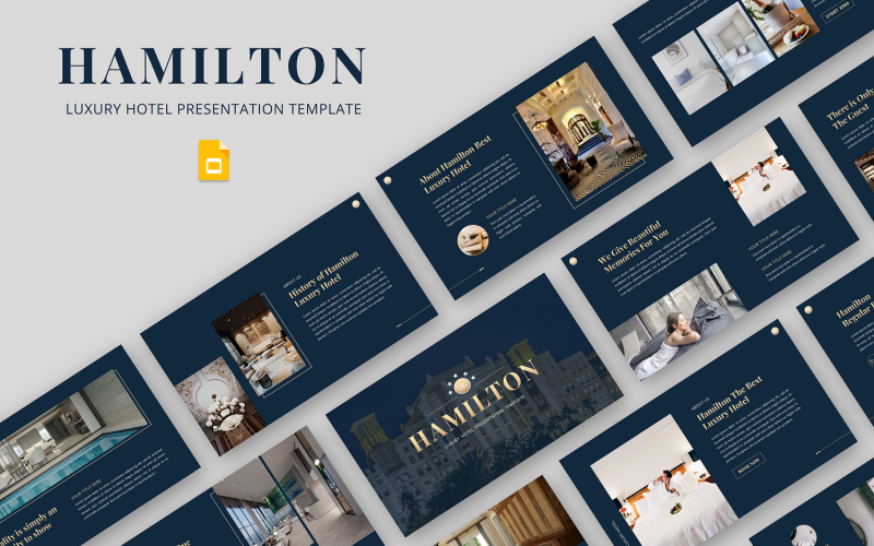 Hamilton - Google-diasjabloon voor luxe hotels