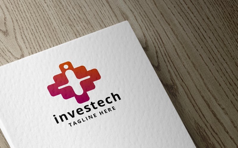 Plantilla profesional de logotipo de Investech