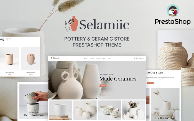 Selamic - PrestaShop-thema voor keramiek en meubels