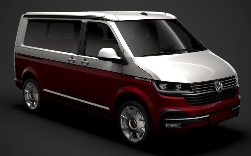 VW Калифорния Т6 1 2020 3D модель