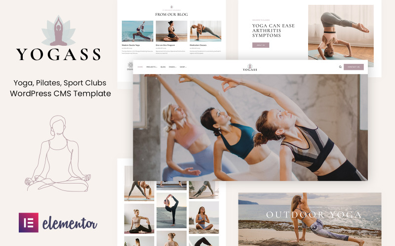 Yogass - Tema WordPress de Yoga, Fitness e Estilo de Vida