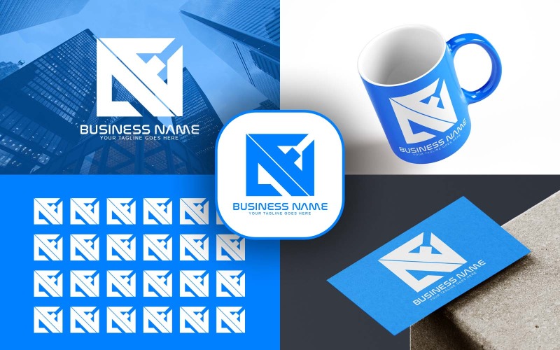 Création de logo de lettre AE professionnelle pour votre entreprise - Identité de marque