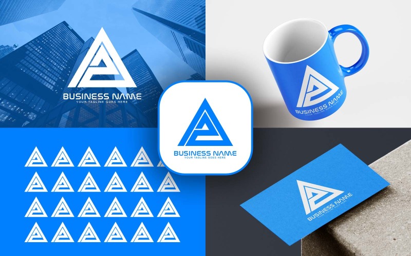 Création de logo de lettre AZ professionnelle pour votre entreprise - Identité de marque