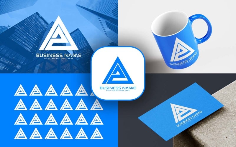 Diseño de logotipo de letra AZ profesional para su negocio - Identidad de marca