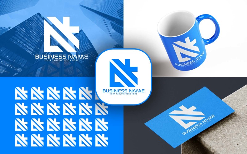 Initial AK Letter Logo Design Modern Business Typography Vector Template.  Creative Linked Letter AK Logo Design Stock Vector Image & Art - Alamy