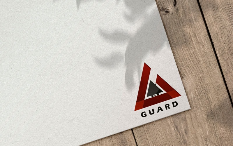 Шаблон цифрового логотипа Guard