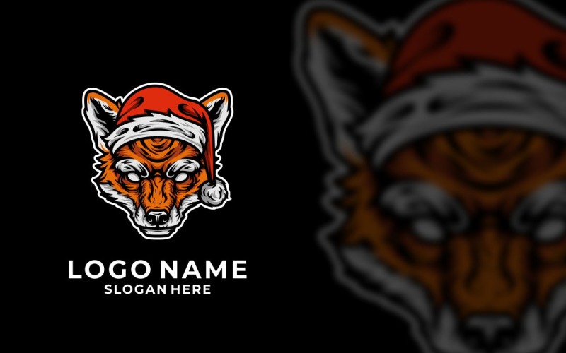 Santa Fox Grafik-Logo-Design