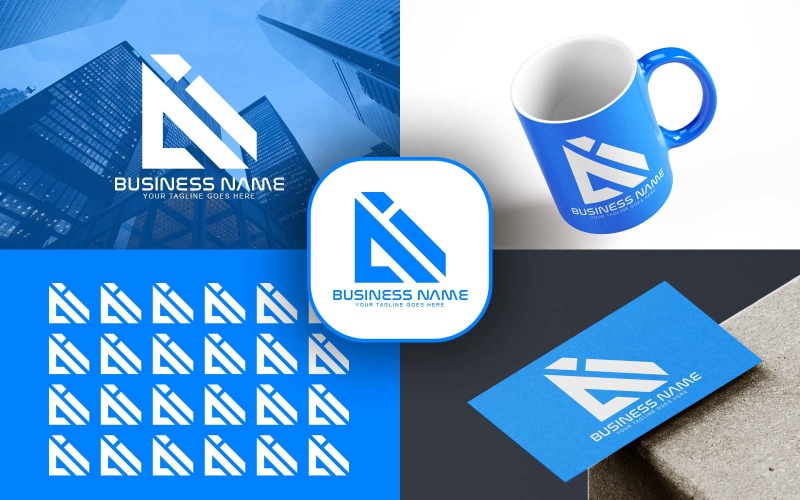 专业的 AI 字母标志设计为您的企业-品牌标识