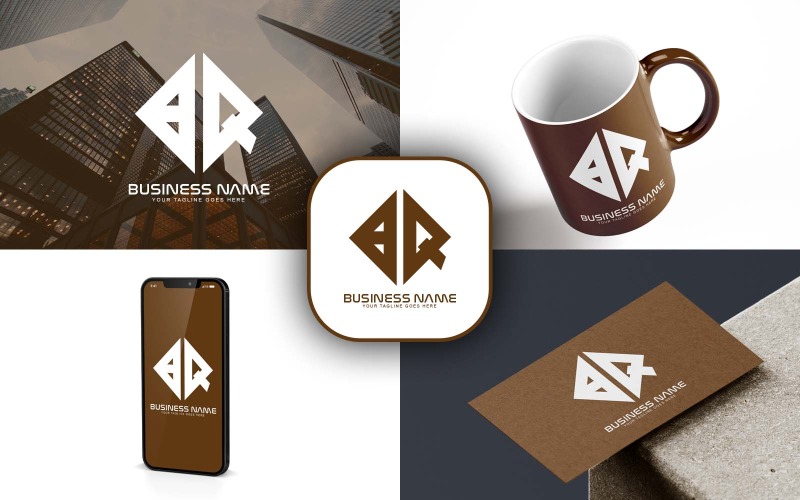 Design professionale del logo della lettera BQ per la tua attività - Identità del marchio