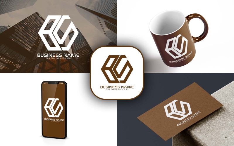 Professioneel BS Letter Logo-ontwerp voor uw bedrijf - merkidentiteit