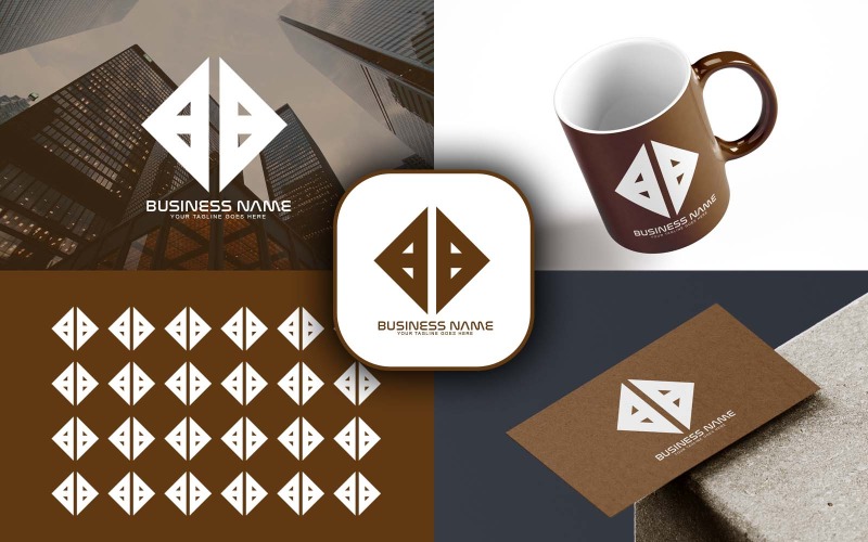 Professionell BB Letter Logo Design för ditt företag - varumärkesidentitet