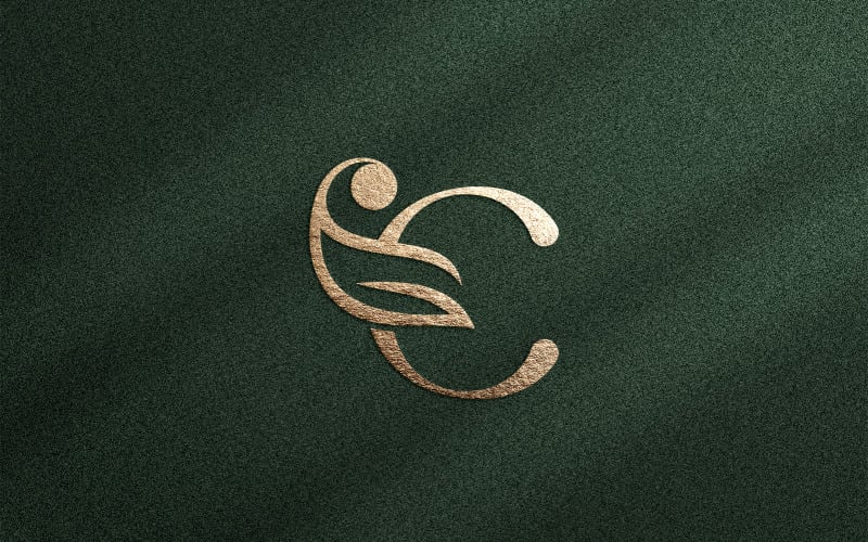 Косметический салон красоты спа-массаж свадебный логотип C