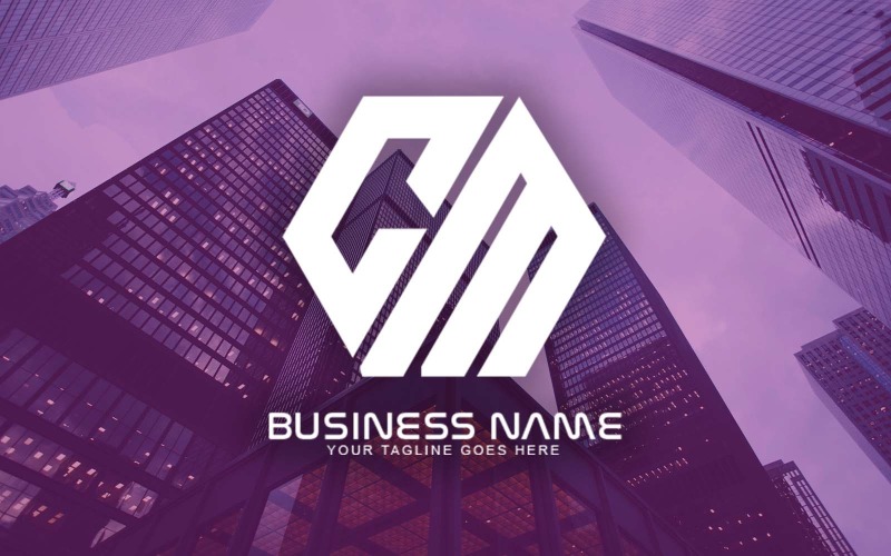 Création de logo professionnel CM Letter pour votre entreprise - Identité de marque