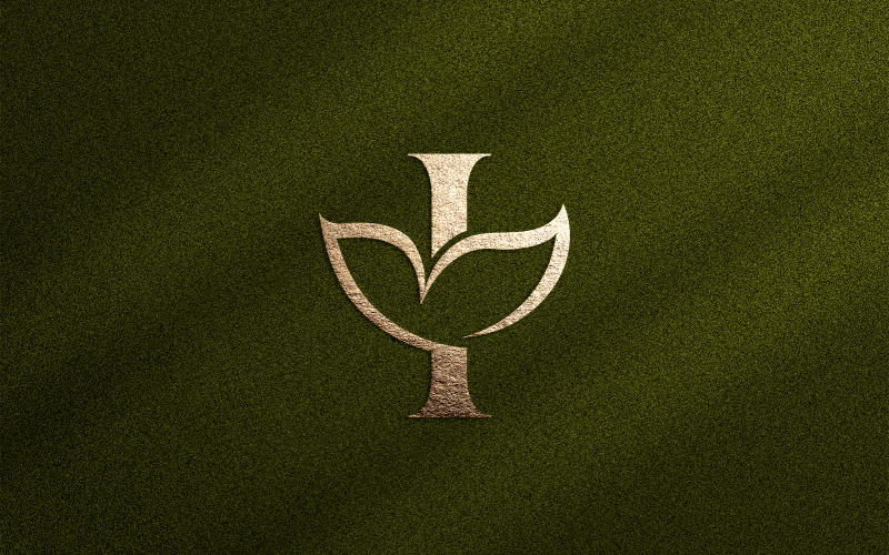 Bellezza floreale Logo Foglia Naturale Lettera I