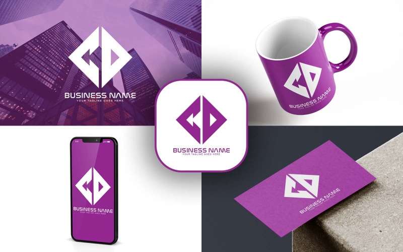 Professioneel cd-letterlogo-ontwerp voor uw bedrijf - merkidentiteit
