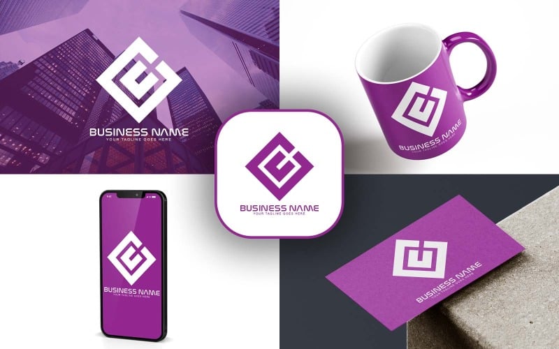 Professionell CC Letter-logotypdesign för ditt företag - varumärkesidentitet
