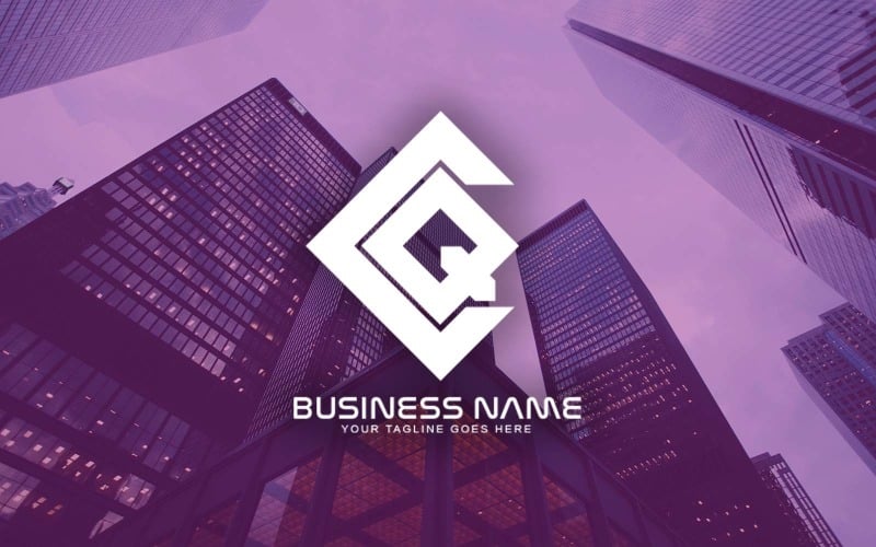 Professionelles CQ Letter Logo Design für Ihr Unternehmen - Markenidentität