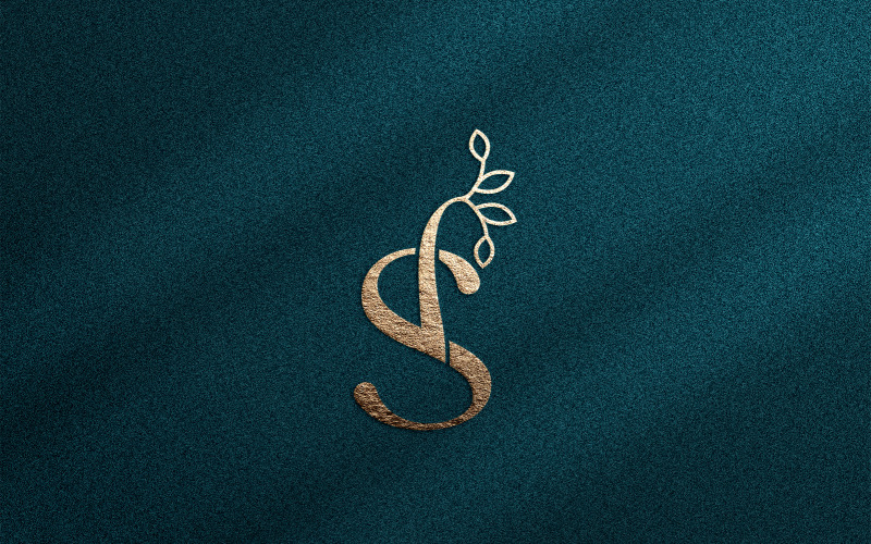 Rose Gold Nature Leaf Crown Beauty Logo S
