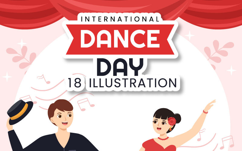 18国际舞蹈日插画