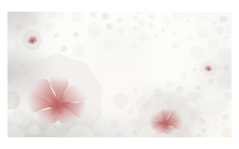 Immagine di sfondo in combinazione di colori rosso e grigio con fiori rossi in bolle