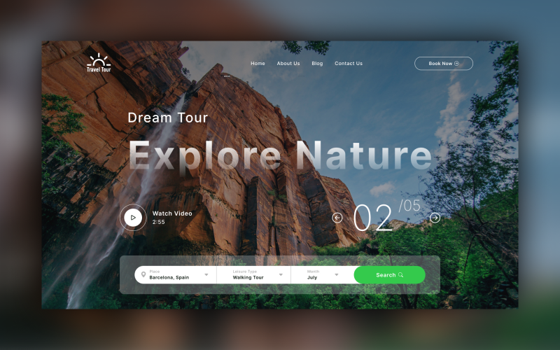 TravelTour - 旅行社 PSD 模板