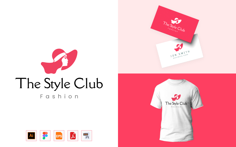 A stílusklub – logó és márkaépítési sablon
