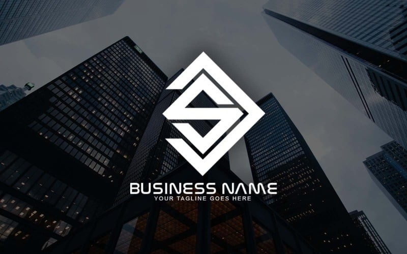Design de logotipo de carta DS profissional para sua empresa - identidade de marca