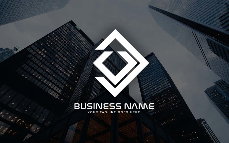 Diseño de logotipo de carta DV profesional para su negocio - Identidad de marca