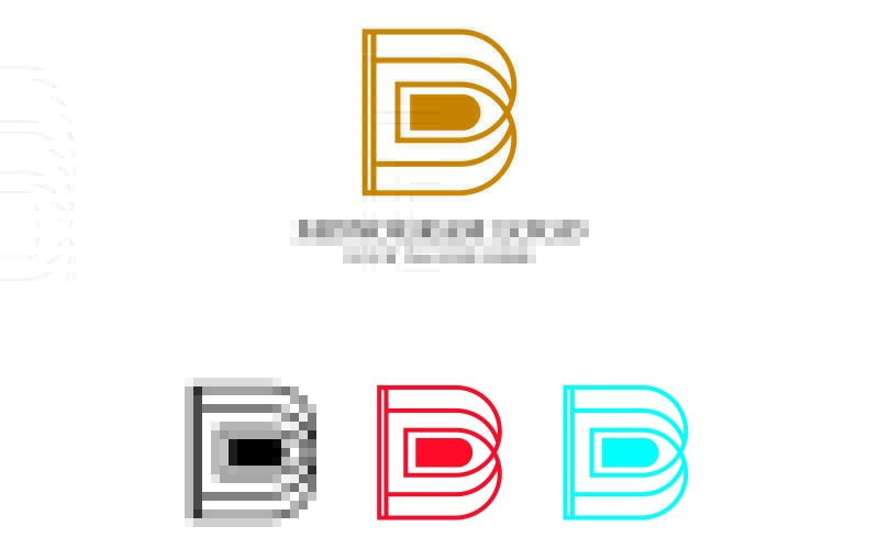 Логотип монограммы - логотип буквы B