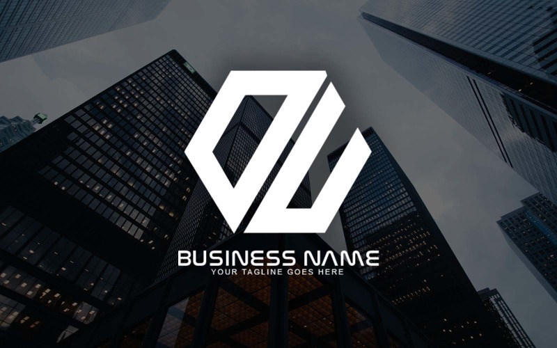 Профессиональный дизайн логотипа DU Letter для вашего бизнеса - фирменный стиль