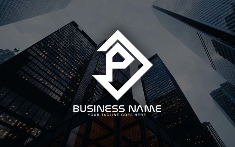 Professioneel DP Letter Logo-ontwerp voor uw bedrijf - merkidentiteit
