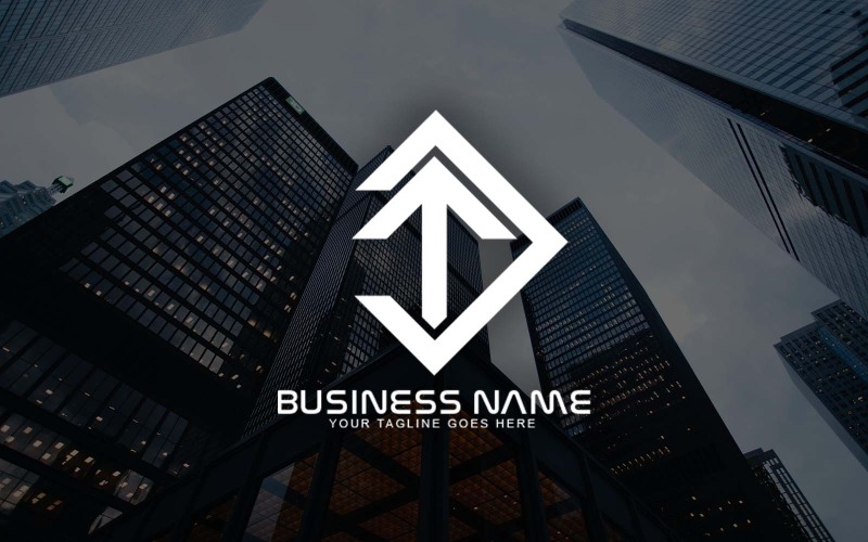 Professionell DT Letter Logo Design för ditt företag - varumärkesidentitet
