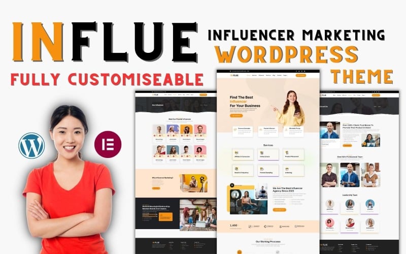 Influe - 影响力营销的高级 WordPress 主题 – SEO 和数字代理