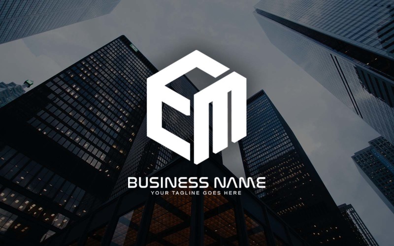НОВИЙ професійний дизайн логотипа EM Letter для вашого бізнесу - ідентифікація бренду