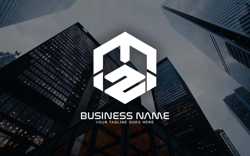 专业的 EZ 字母标志设计为您的企业-品牌标识