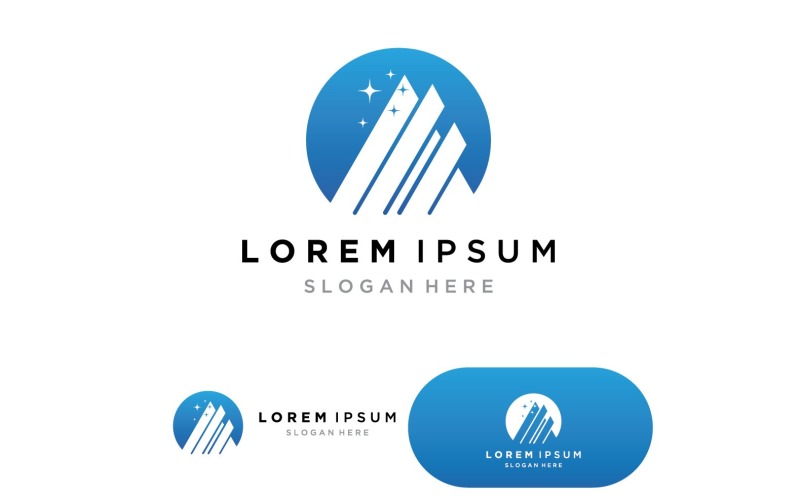Zakelijke financiën Marketing logo Vector ontwerp v3