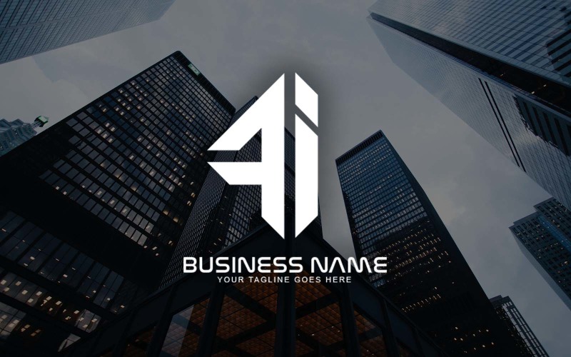 Design profissional de logotipo de letra FI para sua empresa - identidade de marca
