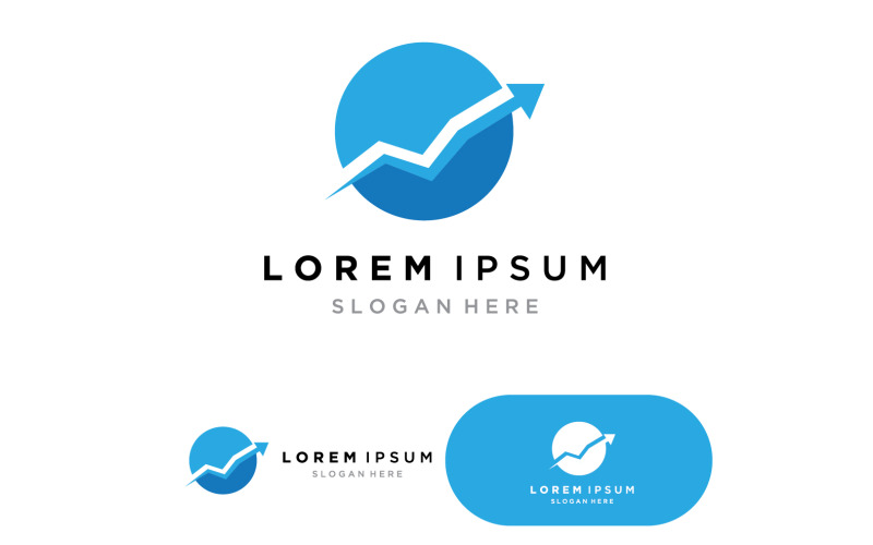 Finance d'entreprise et marketing logo Vector design v2