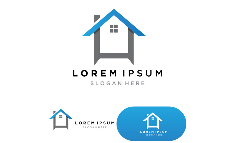 Immobilien- und Konstruktionslogodesign v4