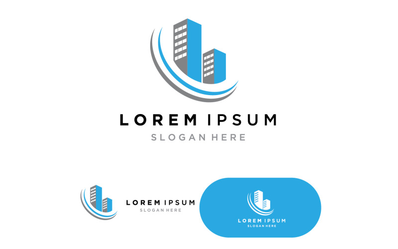 Moderní městské panorama silueta města vektorové ilustrace v plochý design v1