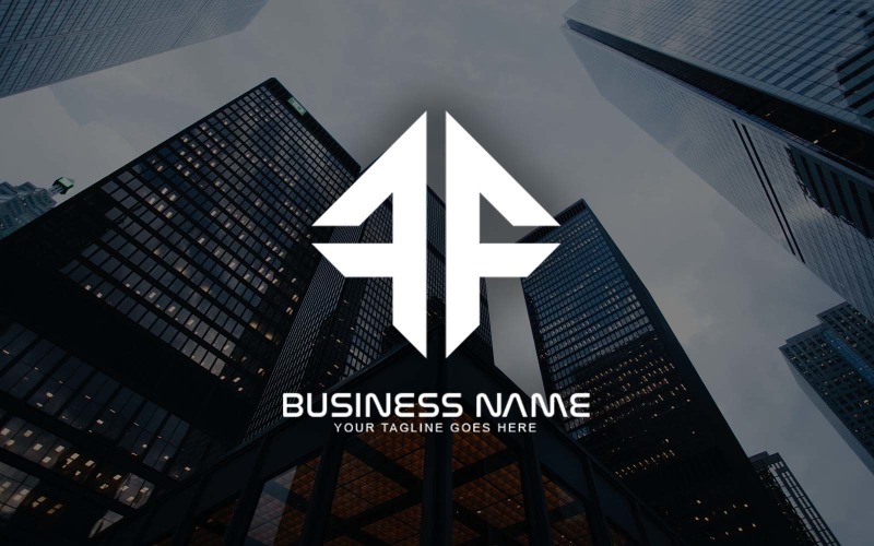 专业的 FF 字母标志设计为您的企业-品牌标识