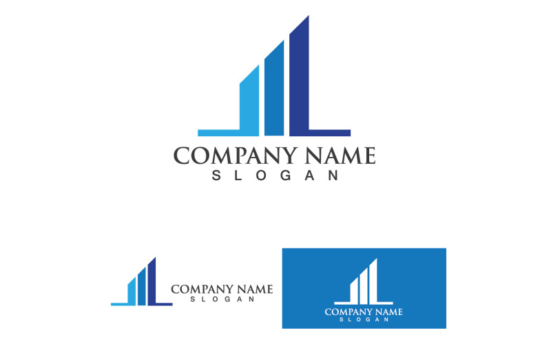 Finanza e marketing Logo aziendale Illustrazione vettoriale 1
