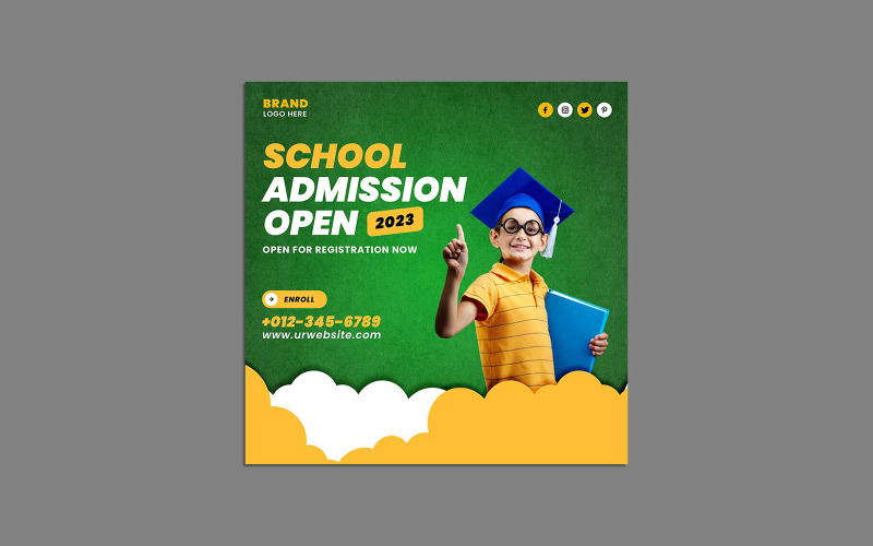 Banner Web aberto para admissão escolar