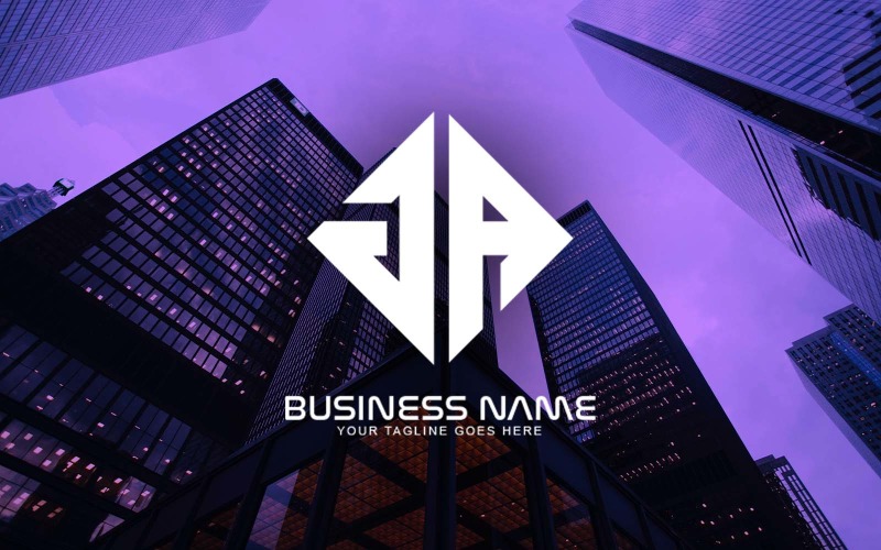 Design profissional de logotipo de letra GA para sua empresa - identidade de marca