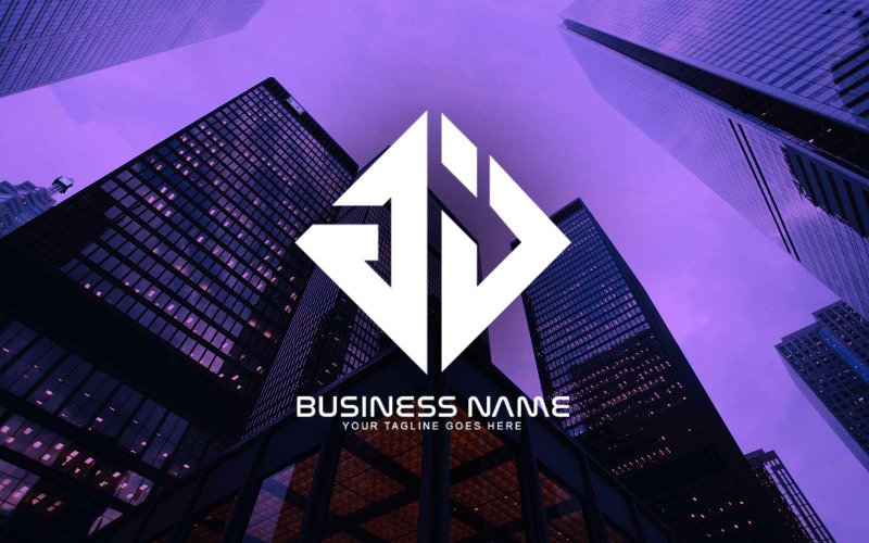 Design profissional de logotipo de letra GJ para sua empresa - identidade de marca