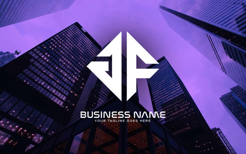 Professioneel GF Letter Logo-ontwerp voor uw bedrijf - merkidentiteit